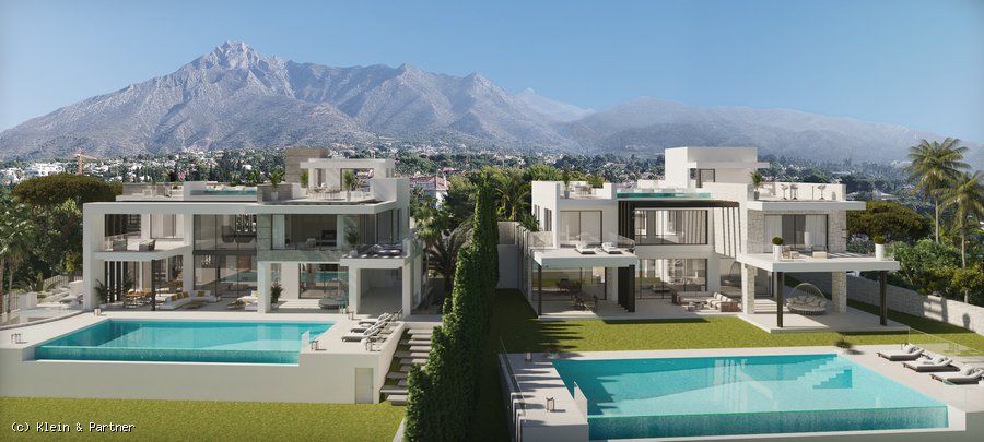 Turnkey Project of two villas located on the Marbella Golden Mile
